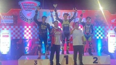 Bangga! Pebalap Borneo Naik Podium di Honda Dream Cup 2023