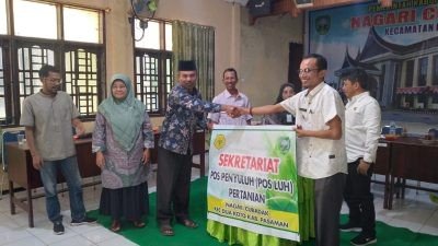 Khairul Watan Kukuhkan Posluh Nagari Cubadak, Kadis Pertanian Pasaman Sampaikan Ini