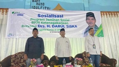 Anggota Komisi IX DPR RI Sosialisasi Program Jaminan Sosial BPJS Ketenagakerjaan di Kabupaten Solok