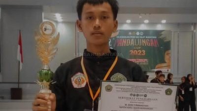Seorang Remaja dari Pencak Silat Pagar Nusa Bondowoso Raih Juara Nasional