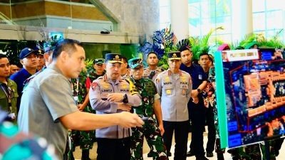 Kapolri bersama Panglima TNI Cek Venue KTT AIS Forum 2023 di Bali