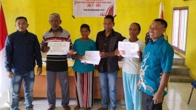 27 KPM di Desa Mananga Taliabu Terima BLT DD Tahap III