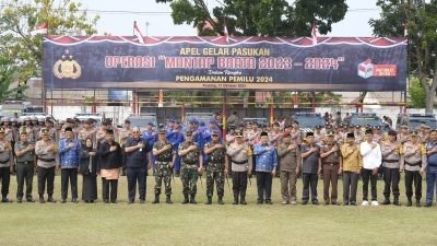 Pimpin Apel Gelar Pasukan OMB Singgalang 2023-2024, Kapolda: Kita Siap Ciptakan Pemilu Damai di Sumbar