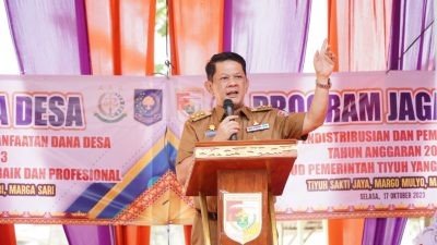 Pj Bupati Tubaba Membuka Program Jaksa Jaga Desa di Kecamatan Batu Putih