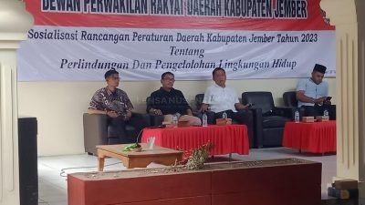 Wakil Ketua DPRD Jember Sosialisasikan Ranperda Perlindungan dan Pengelolaan Lingkungan Hidup