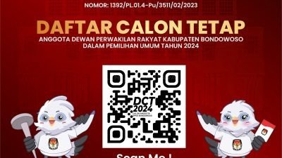 Pengumuman Daftar Calon Tetap DPRD Bondowoso Pemilu 2024