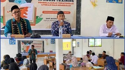 SMP Wisma Aswaja Bondowoso Gelar IHT Pengembangan Pembelajaran Terintegrasi Literasi-Numerasi