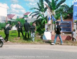 Ratusan APK Caleg di Kecamatan Karang Baru Ditertibkan, Ketua Bawaslu Aceh Tamiang Minta Peserta Pemilu Taati Aturan
