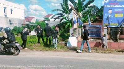 Ratusan APK Caleg di Kecamatan Karang Baru Ditertibkan, Ketua Bawaslu Aceh Tamiang Minta Peserta Pemilu Taati Aturan