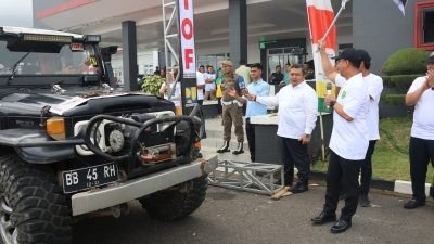 Bupati Tapsel Lepas 27 Peserta Off Road Jelajah Alam Siala Sampagul Extreme Adventure 2023
