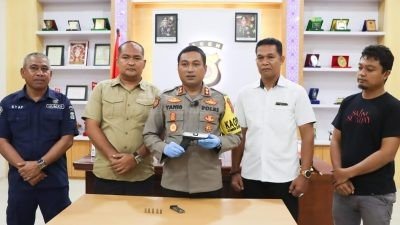 Jelang Pemilu 2024, Polres Aceh Tamiang Amankan Senjata Api dari Masyarakat