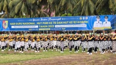 Bupati Jember Pimpin Upacara HUT ke-77 PGRI dan Hari Guru Nasional