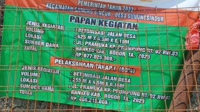 Pelaksanaan Program Samisade di Kecamatan Gunung Sindur Bogor Diduga Dikorupsi