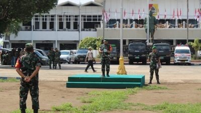 Asops Kasdam V/Brawijaya Pimpin Apel Gelar Pengamanan Kunjungan Kerja Wakil Presiden RI di Jember