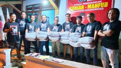 Relawan Ganjarist Bondowoso Distribusikan Ribuan APK Ganjar-Mahfud