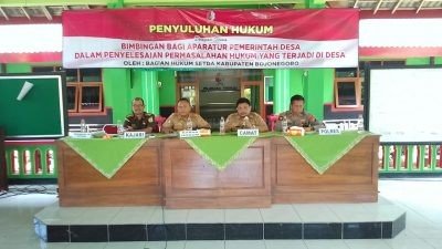 Pemkab Bojonegoro Berikan Penyuluhan Hukum Bagi Aparatur Pemerintah Desa