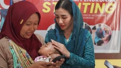 Temu Ketua Kelompok KPM PKH di Trenggalek, Novita Hardini Sosialisasikan Penurunan Angka Stunting