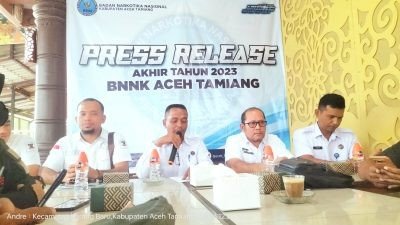 Gelar Release Akhir Tahun 2023, BNNK Aceh Tamiang Berberkan Beberapa Pencapaian