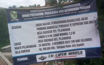 Kepala Dinas Pertanian, Perikanan dan Ketahanan Pangan Banjarnegara