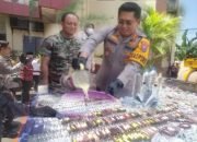Polres Probolinggo Musnahkan Ribuan Butir Okerbaya dan Botol Miras