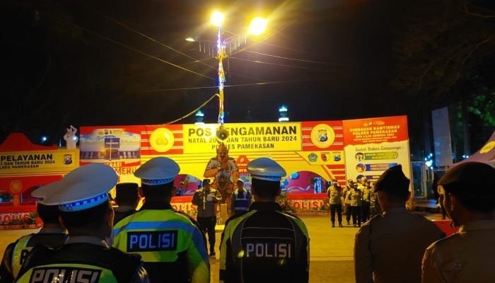 Pengamanan Malam Pergantian Tahun Baru 2024 di Pamekasan, Kapolres Tekankan Ini ke Personel