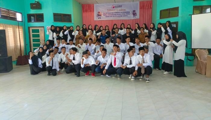 54 PTPS se-Kecamatan Singkil Dilantik, Ketua Panwaslih Aceh Singkil: kalau ada yang curang beri teguran