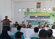 Hadirkan Kepala Bappeda Pulau Taliabu Sebagai Pemateri, Pemdes Onemay Gelar Musrembangdes