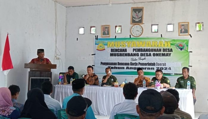 Hadirkan Kepala Bappeda Pulau Taliabu Sebagai Pemateri, Pemdes Onemay Gelar Musrembangdes