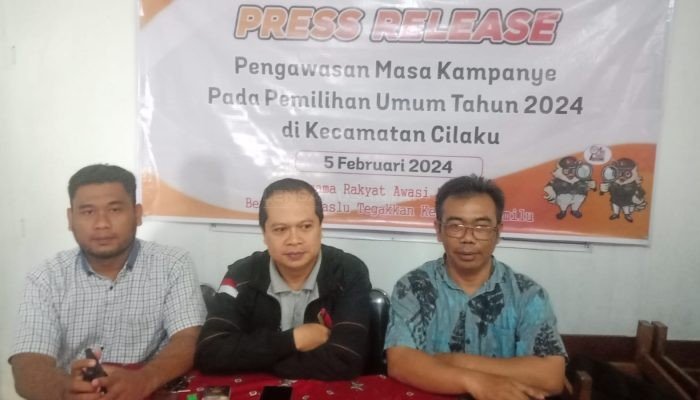 Gandeng Awak Media, Panwascam Cilaku Kabupaten Cianjur Gelar Pengawasan Masa Kampanye Pemilu 2024