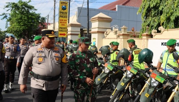Bulan Bakti TNI-Polri Tahun 2024 di Pamekasan Laksanakan Apel Gelar Pasukan dan Patroli Skala Besar