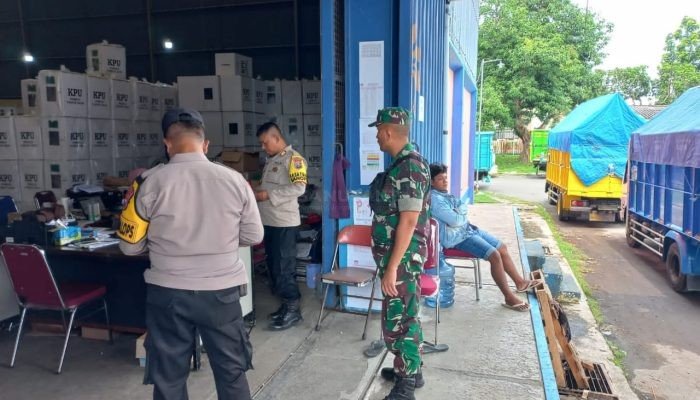 H-4 Pungut Suara, TNI-Polri di Pamekasan Cek Gudang Logistik Pemilu 2024 Jelang Pendistribusian