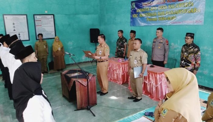 9 Anggota BPD Desa Salamerta di Banjarnegara Periode 2024-2030 Resmi Dilantik, Ini Pesan Camat Mandiraja