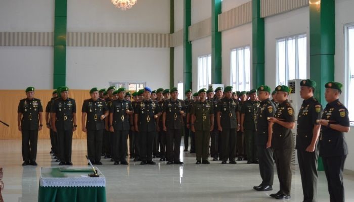 Danrem Brigjen TNI Iwan Ma’ruf Zainudin Pimpin Sertijab Tiga Dandim Jajaran Korem 043/Gatam