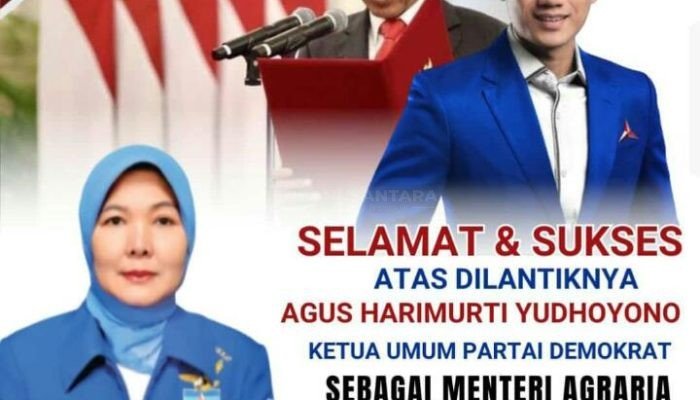 AHY Resmi Dilantik Jadi Menteri ATR/BPN, Ketua DPC Partai Demokrat Cianjur Berikan Selamat 
