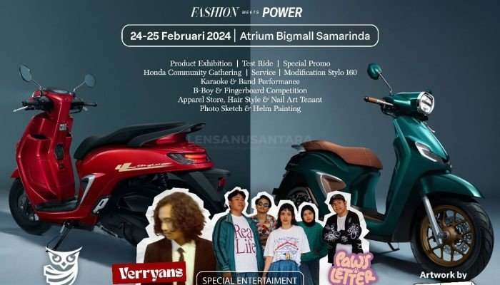 Launching New Honda Stylo 160 Siap Pikat Masyarakat Kota Tepian di Akhir Pekan