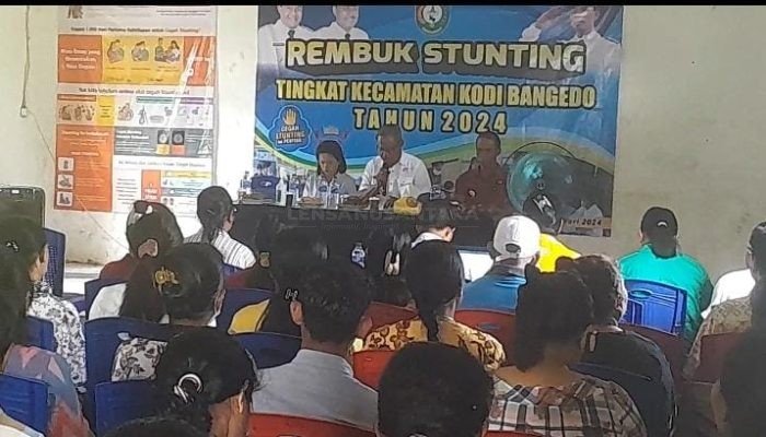 Wakil Bupati SBD Membuka Kegiatan Rembuk Stunting Tingkat Kecamatan Kodi Bangedo Tahun 2024