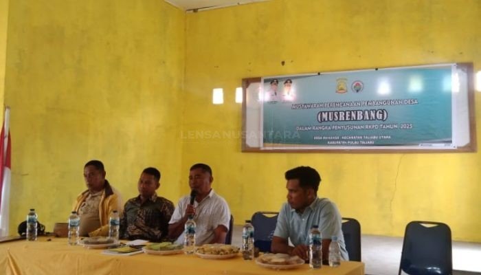 Pemdes Mananga di Pulau Taliabu Gelar Musrembangdes, Berikut Hasilnya