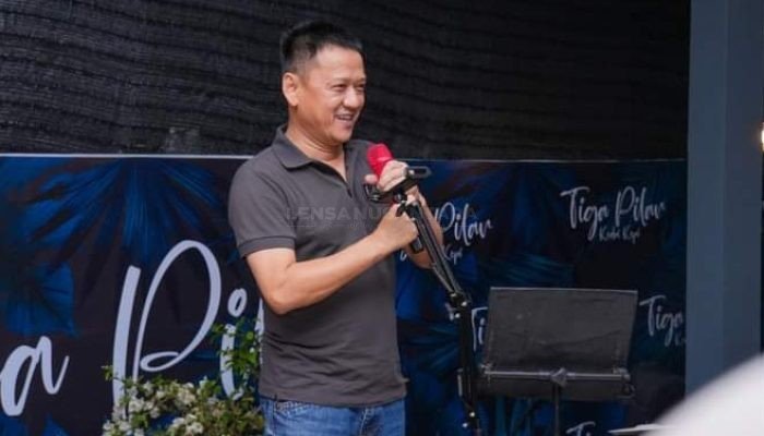 Hadiri Grand Opening Kedai Kopi Tiga Pilar, Pj Bupati Hambali Ajak Kembangkan Ekonomi Lokal