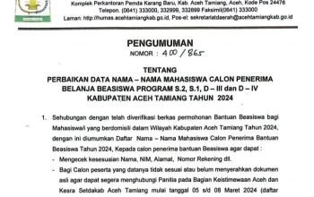 Revisi Nama Mahasiswa
