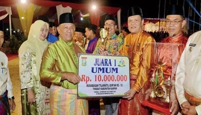 MTQ ke-53 Tingkat Kabupaten Kampar 2024, Kecamatan Bangkinang Raih Juara Umum