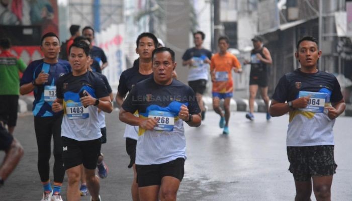 Bersama Gubernur dan Forkopimda, Danrem 043/Gatam Ikuti Water Day Run Lampung