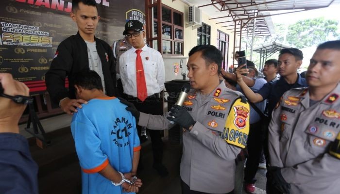 Sat Reskrim Polres Cianjur Amankan Pelaku Pembunuhan di Karangtengah