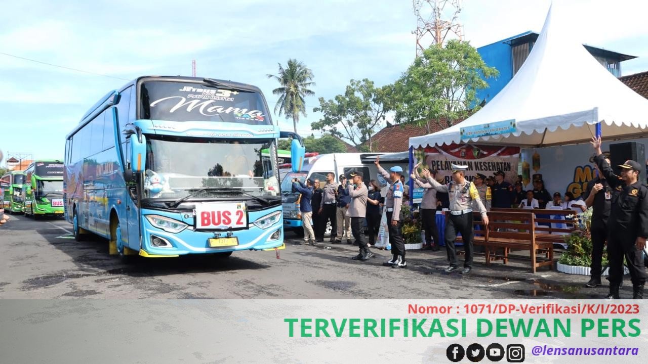 Kapolda Bali Lepas 15 Bus Mudik Gratis Ke Banyuwangi Hingga Surabaya