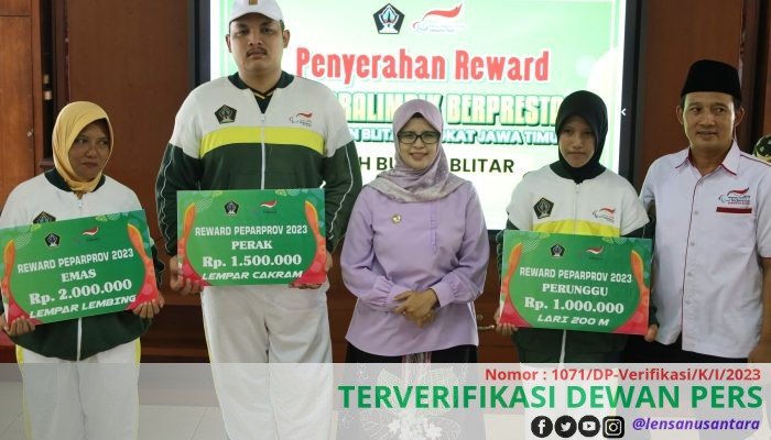 Raih Prestasi Kejuaraan Paralimpik Provinsi Jatim 2023, Bupati Blitar Berikan Apresiasi untuk Atlet KONI