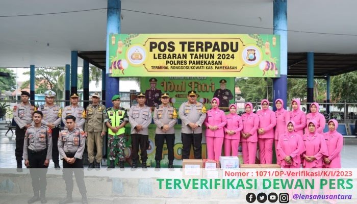 Kapolres Pamekasan Kunjungi Pos Pam dan Pos Yan Ops Ketupat Semeru 2024, Ini Pesannya