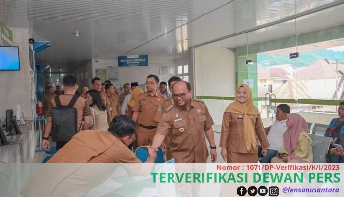 Pasca Libur Idul Fitri 1445 H, Pj Wali Kota Padangsidimpuan Sidak di Hari Pertama Kerja