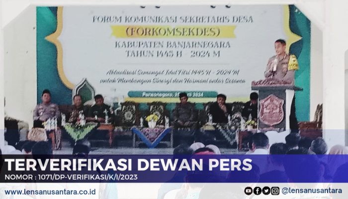 Halal Bihalal 2024 Forkomsekdes se Banjarnegara, Berikut Pesan Kapolres