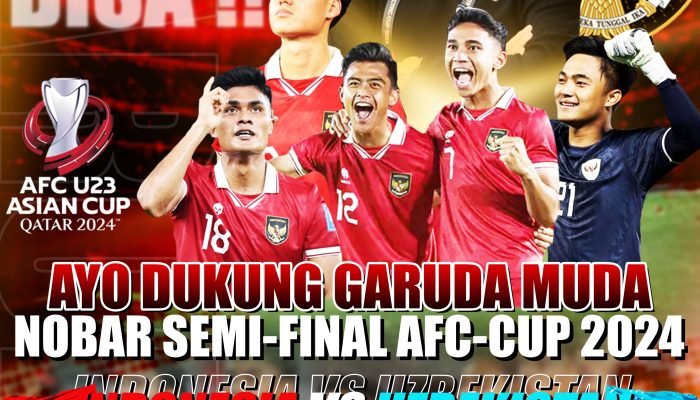 Ramaikan..!! Nobar  Timnas Indonesia VS Uzbekistan dan Dapatkan Door Prize Menarik