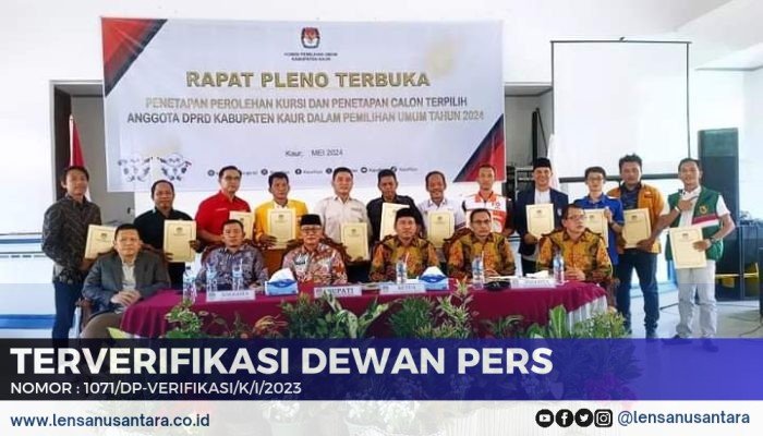 Bupati Kaur Hadiri Penetapan 25 Caleg DPRD Terpilih