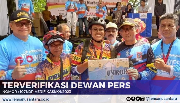 Arif Rahman Raih Hadiah Umroh Usai Bersepeda